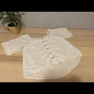 Button Down Tshirt Blouse